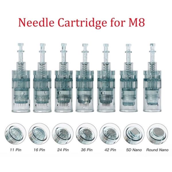 10 20 piezas Dr Pen M8 cartuchos de aguja bayoneta 11 16 36 42 Nano MTS Micro aguja para Dr pen Microneedling 211229293h