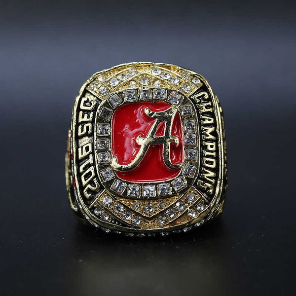 Cluster Rings Nc aa 2016 Alabama Sec Red Ti de Men's Ring Premium Champion Straight