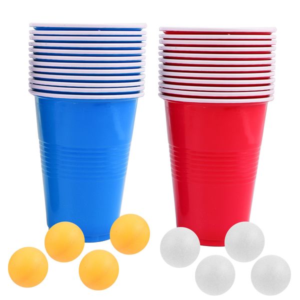 Conjuntos de tênis de mesa Pong Cup Game Beer Cups Party Yard Water Pub Tailgate Ss Mini S Óculos Descartáveis 230719