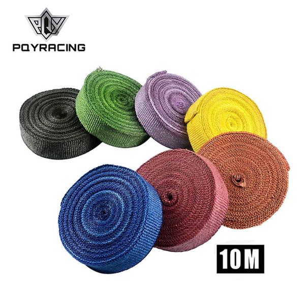 PQY RACING - 2 envoltórios térmicos de 10 metros para isolamento de escape urdidura tubo de escape urdidura tubo de escape urdidura 4 peças Laços PQY1810230U