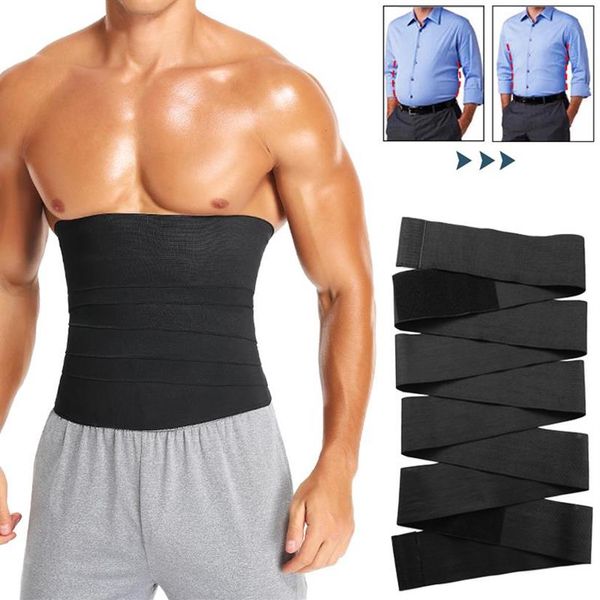 Body Shapers da uomo Mens Waist Trainer Addome maschile Riduttore Dimagrante Cintura Shaper Snatch Me Up Fasciatura Avvolgere Corsetto Pancia Shapew307B