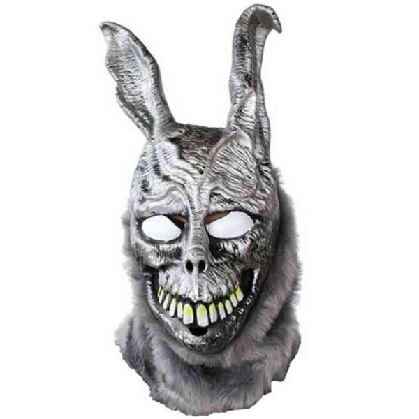 Filme Donnie Darko Frank máscara de coelho malvado festa de Halloween Cosplay adereços máscara facial de látex L2207114624999266Q