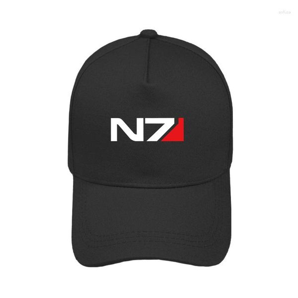 Bonés de Bola N7 Mass Effect 3 Pára-Sol Masculino Sistemas Aliança Militar Emblema Jogo Boné de Beisebol Algodão Ao Ar Livre H120