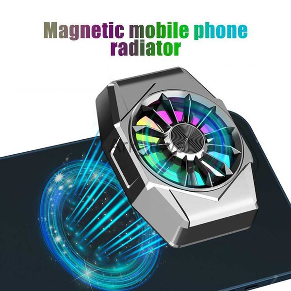 Outros Acessórios para Celular Telefone Radiador Magnético ABS Game Cooler Sistema Ventilador de Resfriamento Rápido Para Iphone Black Shark 4 Com Bateria J230720