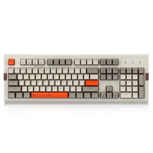 Ajazz AK510 RETRO RGB Механическая клавиатура 104 Ключи с анти -гостинг -PBT SA Сферическая клавиша программируемые Gaming275K275K