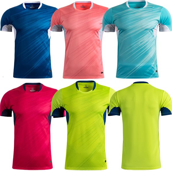 Outros artigos esportivos homens de manga curta verde Camiseta com colarinho redondo camisa de corrida vermelha adulta