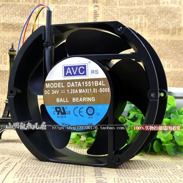 Per Taiwan AVC DATA1551B4L 17250 24V 1 25A ventilatore dell'armadio del server di misurazione della velocità a tre fili256j