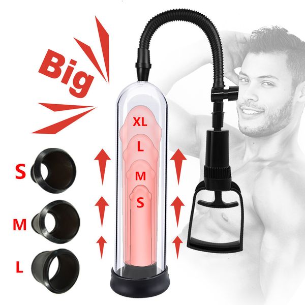 Pump Toys Pompa manuale per il pene Giocattolo sessuale per l'ingrandimento maschile Vuoto Strumento per l'allenamento per adulti Masturbazione 230719