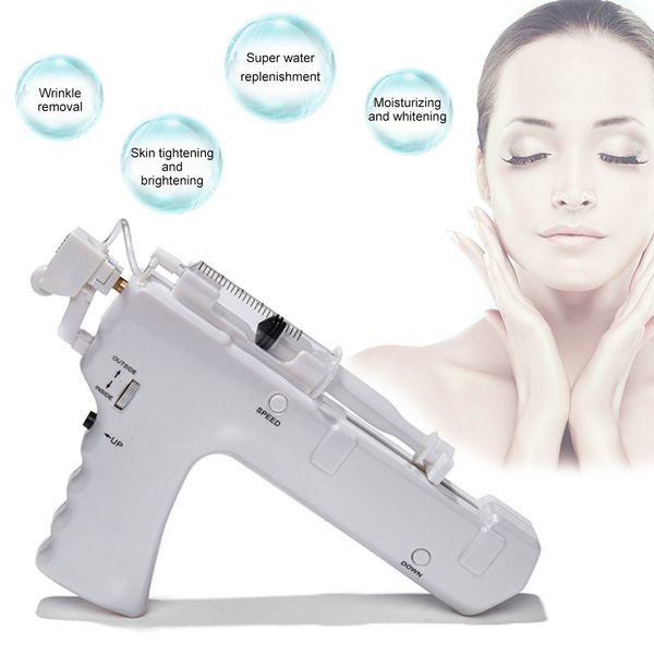 Massager del viso Aoko Crystal Iniezione Gun di bellezza Dispositivo Ringiovanimento della pelle NO AGO CURA MESOGUN Anti Rimozione delle rughe 230720