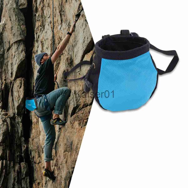 Рок защита от скала скалолазания мешок мела с ремнем и карманом на молнии для фитнес-тренажерного зала