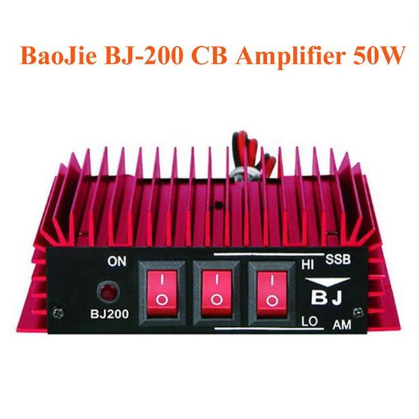 BaoJie BJ-200 Amplificador de potência de rádio CB 50 W Amplificador HF 3-30 MHz AM FM SSB CW Walkie Talkie Amplificador CB 226Q