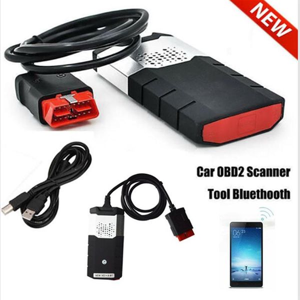 Yeni R3 Araba Kamyonu OBD Teşhis Tarayıcı Kitleri VCI OBD2 TCS CDP Tarama Aparatı R Bluetooth USB Delphi DS150E266N