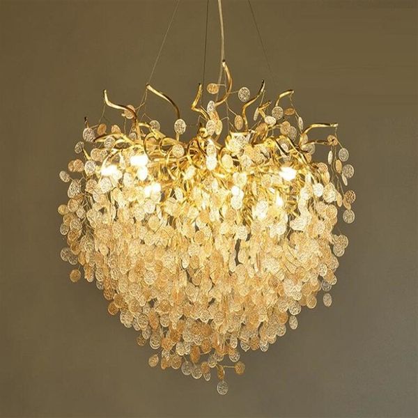 Französischer Kristall-Kronleuchter, romantisch, goldene Villen, Wohnzimmer, Esszimmer, Dekoration, Hängelampe, Lichter, individuell, el Project Light2338