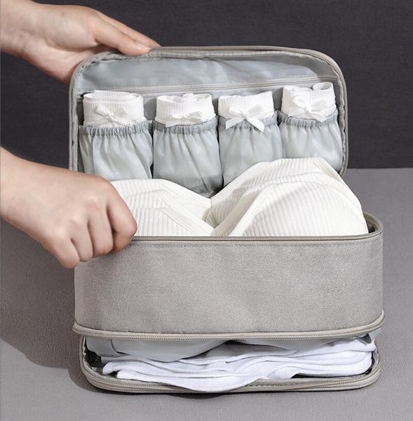 Borsa organizer per reggiseno intimo da viaggio Cubo di imballaggio impermeabile per biancheria intima Calzini Articoli da toeletta Borse portaoggetti per valigie