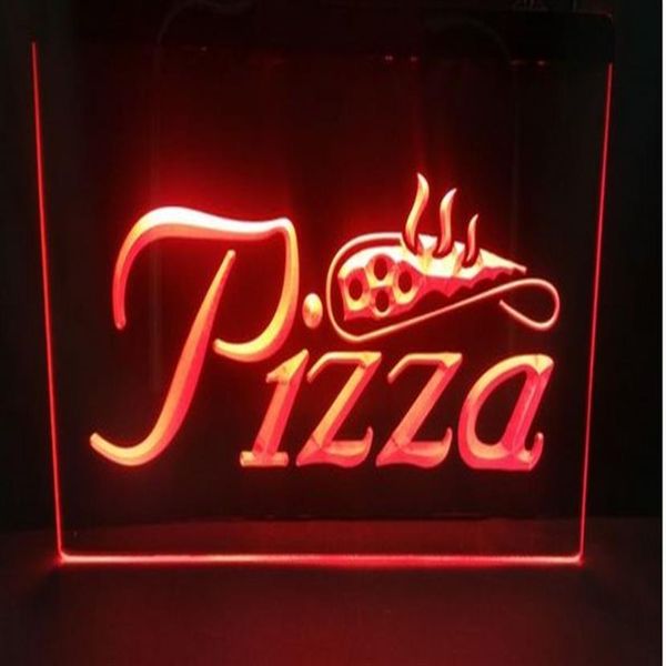 Pizza Slice Bar Pub Club 3D Знаки LED NEON LIGHT SIGN346H