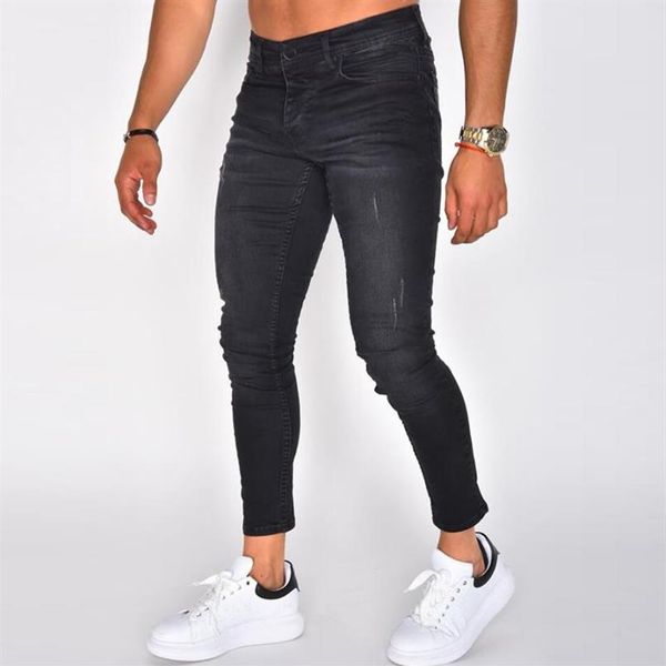 Nuovo stile uomo jeans pantaloni matita denim abbigliamento solido streetwear qualità vintage 2020 moda pantaloni con cerniera harajuku178m