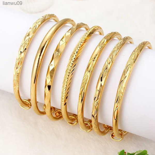 Mode Twist Armbänder Armreifen Kupfer Kette Geburtstag Geschenk Gold Farbe Schmuck Armband Frauen Männer L230704