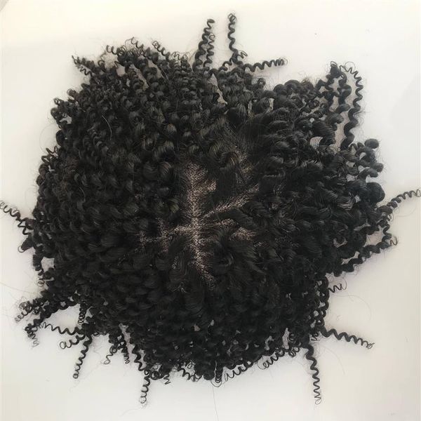 Full Lace Men Toupee Afro Curly Swiss Lace Parrucca da uomo Ricci di alta qualità Può essere personalizzato Sistema di sostituzione Toupee da uomo212Z