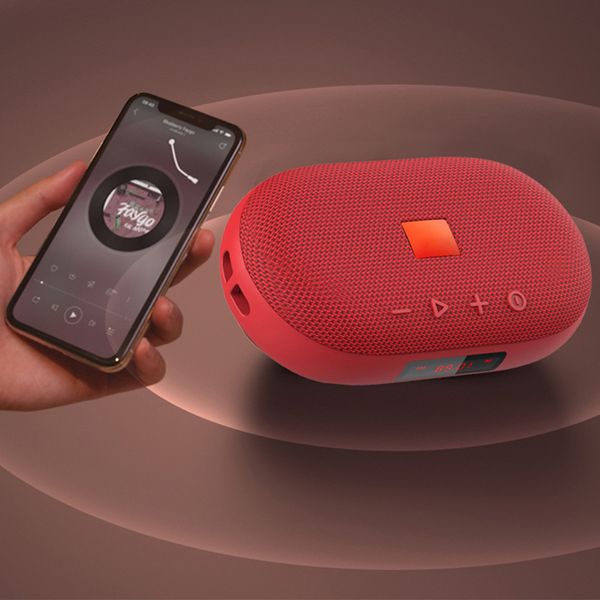 Altoparlante jbls Altoparlanti portatili con spina Radio FM Lettore musicale esterno Wireless Bluetooth TFT Card Lettore MP3 sportivo