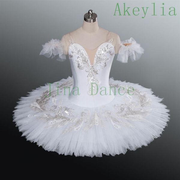 Adulto profissional variação branca do lago dos cisnes Raymonda meninas balé tutu feminino prato de boneca branco personalizado tutu de panqueca para mulheres Han258p