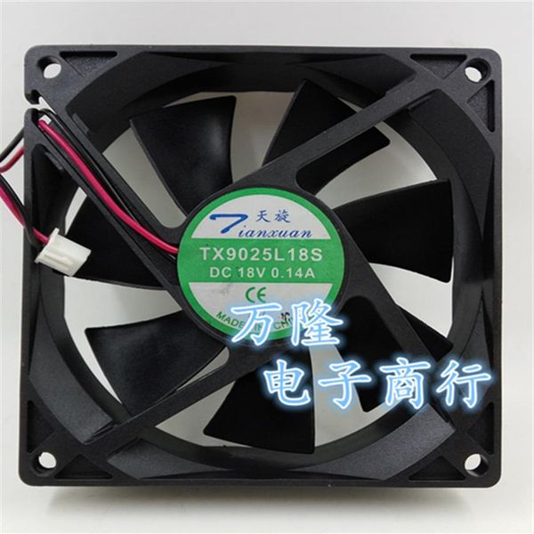 Brand New TX9025L18S DC 18V 0 14A 9CM 9025 frigorifero termostato ventola di raffreddamento 3038