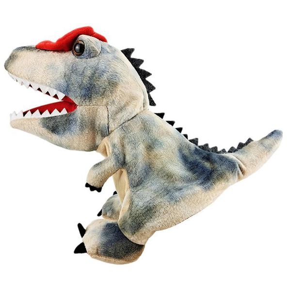 Fantoches Animal Hand Cute Dinosaur Shape Plush For Toddlers Soft Toys Boys Girls Kids Creative Dino 230719