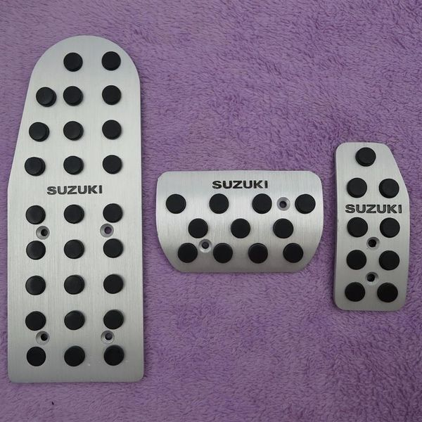 Auto Zubehör Accelerator Gas Kraftstoff Brems Fußstütze Pedal Pad Für Suzuki JIMNY SWIFT AT Auto Pedal Pads Styling Abdeckung Sticker222Z