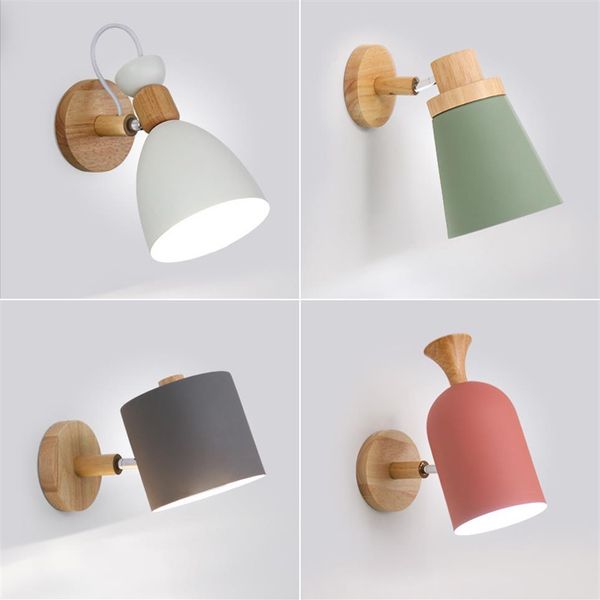 Нордический дизайн светодиодный крытый настенный лампа металл