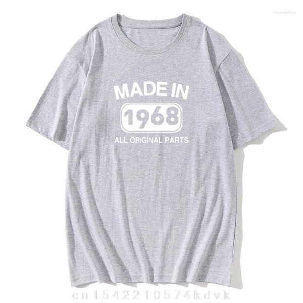 Herren-T-Shirts, hergestellt im Jahr 1968, Herren-Shirt, 53 Jahre Geschenk, Grafik-Baumwoll-T-Shirts, Papa-Ehemann-Oberteile, T-Shirts, Geburtstagsgeschenk