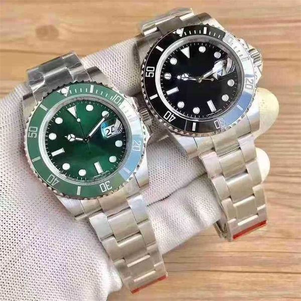 Relógios de grife de luxo Datejust Roleax Date Aaaaa Mens Mechanical Watch Black Water Diver Solid Steel Strip Luminous Movement XQIY4