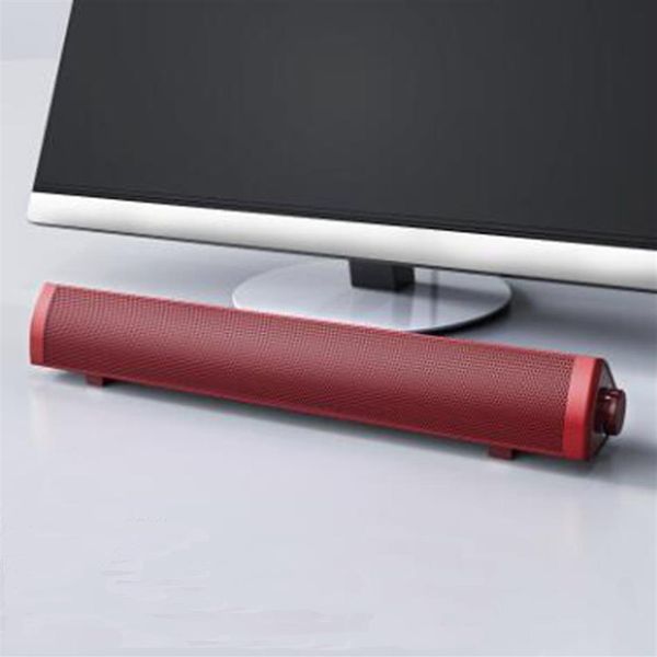 USB-Power-Soundbar-Computerlautsprecher Tragbare kabelgebundene Bluetooth-Soundbar-Lautsprecher für PC-Surround-Sound mit integrierten Subwoofern274E