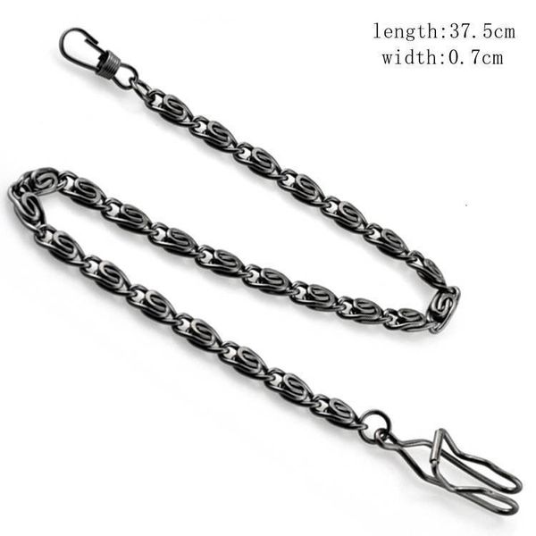 Taschenuhrenkette 37,5 cm Edelstahlkette Halskette für Männer Frauen Uhrenzubehör Taschenuhrenkette 230719