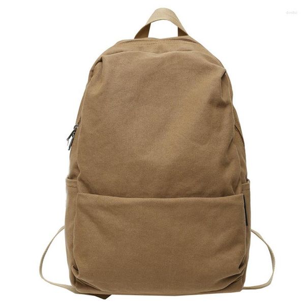 Schultaschen Teenager Mode High Street Canvas Stoff Rucksack Zurück zum Studenten Koreanischer Trend Soft Book Laptop Rucksack mit großer Kapazität