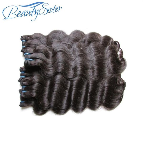 Beautysister fasci di capelli umani remy vergini brasiliani tesse 5 pacchi lotto cuticola allineata estensioni dei capelli vergini tesse naturali co253E