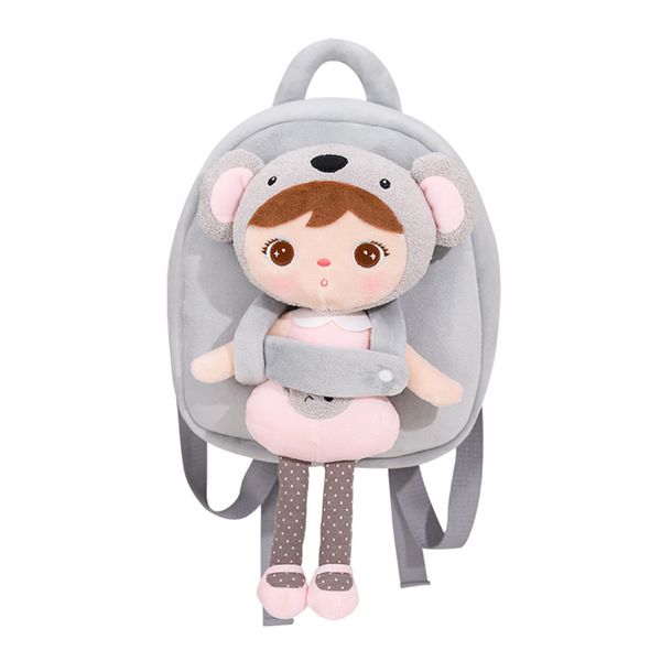 Bolsas escolares para crianças, boneca multiuso, mochila fofa, bolsa de ombro com panda/coala destacável, mochila para meninas 230719