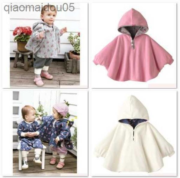 Baby Mäntel Mädchen Kittel Oberbekleidung Fleece Mantel Pullover Mantel Kinder Poncho 1 teile/los Cape L230712