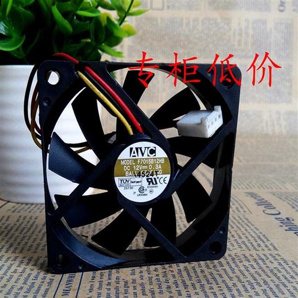 Ganze original echte AVC F7015B12HB 7015 0 3A 7cm 70 70 15mm 12V 3 linie CPU kühlung fan282o