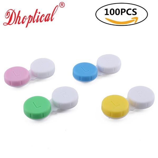 Корпус контактной линзы 100pcs Case Case Contact Lense Case Good Caffice Low By Dhoptical236a