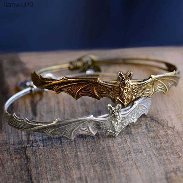 Strukturierte Fledermaus-Armbänder für Frauen, Vintage, personalisierte Armreifen, Party-Geschenke, Damenschmuck, ästhetische Accessoires, Großhandel L230704