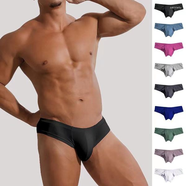 Mutande Uomo Intimo Modale Vita Bassa Sexy Traspirante Body Sculpting Pantaloncini Sportivi Tinta Unita