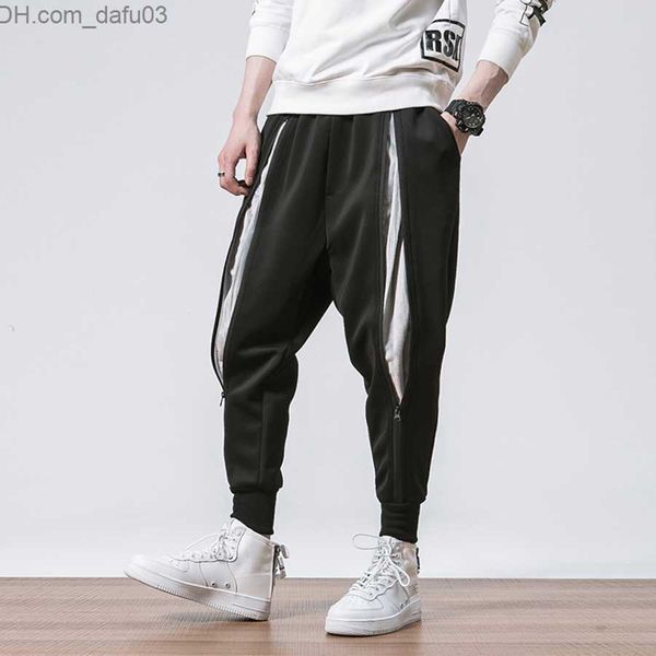 Мужские брюки мужские брюшные брюки брюки Бэгги хип -хоп японская модная уличная одежда Мужские брюки повседневное корейское уличное стиль хараджуку спортивные штаны Z230720
