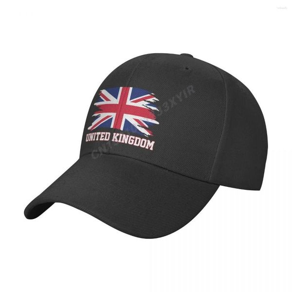 Bola Boné Boné De Beisebol Reino Unido Bandeira Cool Great Britain Reino Unido Fãs Wild Sun Shade Repicado Ajustável Ao Ar Livre Para Homens Mulheres