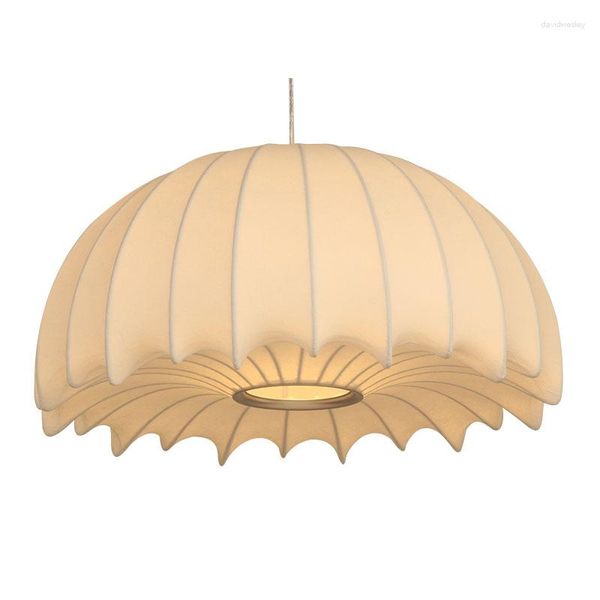Подвесные лампы Италия северная в форме шелковой люстра Cocoon Creative Retro Villa Jellyfish Lamp