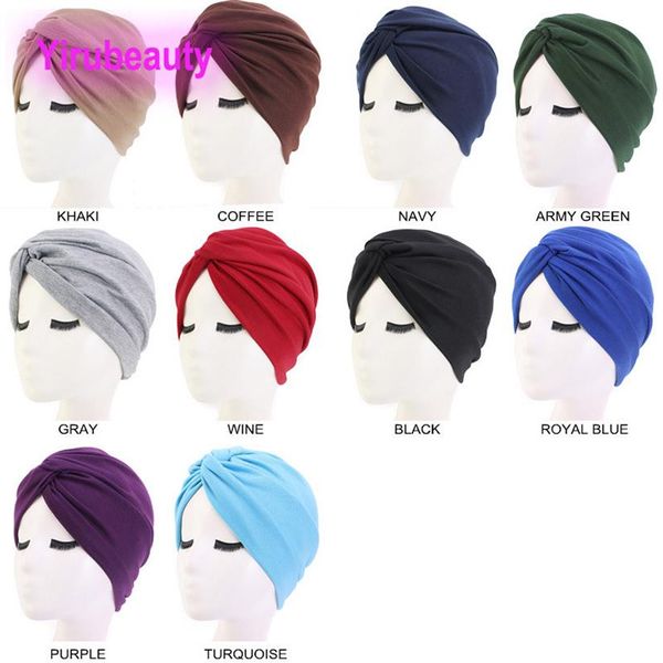 Acessórios para o cabelo Novo estilo de algodão cruz chapéu indiano chapéu turbante chapéu popular europeu e americano gorros de cabelo243x