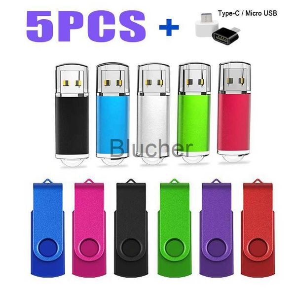 Speicherkarten USB-Stick 5PCSlot USB-Flash-Laufwerk Pen Drive 1 GB 2 GB 4 GB 8 GB 16 GB Pendrive 32 GB 64 GB 128 GB USB-Stick Flash-Disk für Android MicroPC x0720