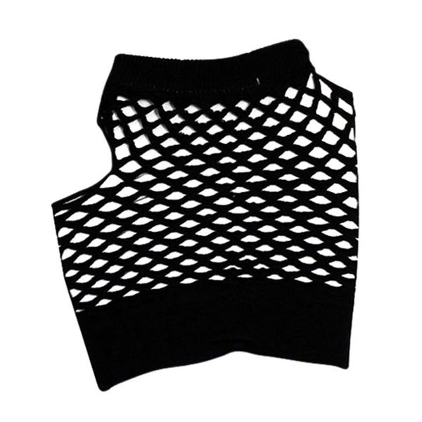 Whole-Fs 2pcs Fish Net Elastic Короткие перчатки без пальцев рукава для Ladies240f