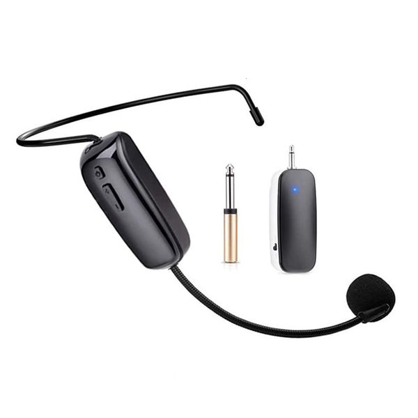 Outros Eletrônicos Microfone sem fio UHF multifuncional Headset Mic System e Handheld com cabo de carregamento USB 230719