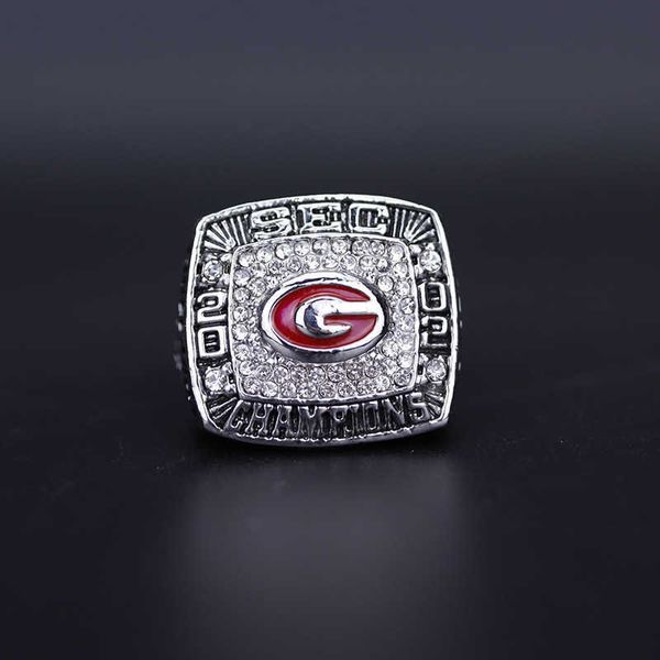 Cluster Rings 2002 Sec University of Georgia Bulldog Championship Ring Ristampa