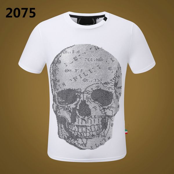 23SS PP Men T Shirt designer Skull Diamond t-shirt Manica corta Phillip Plain Marca risvolto teschi di alta qualità polo SHIRT top PP1006