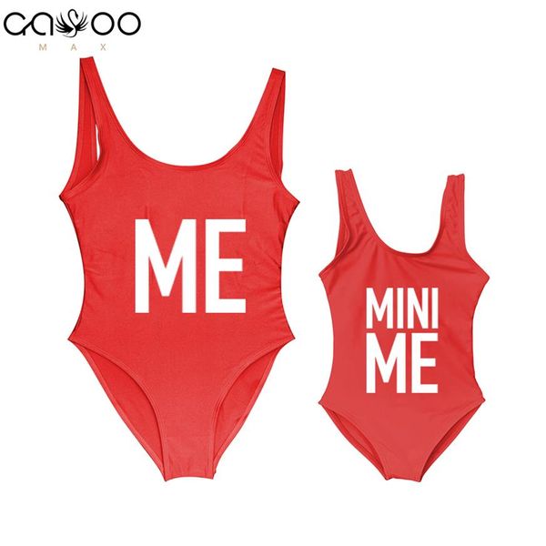 Madre e figlia Bambini Bikini Me e Mini Me Letter Print MommyBabe Costumi da bagno Mamma Bambini Costumi da bagno Costume intero212W